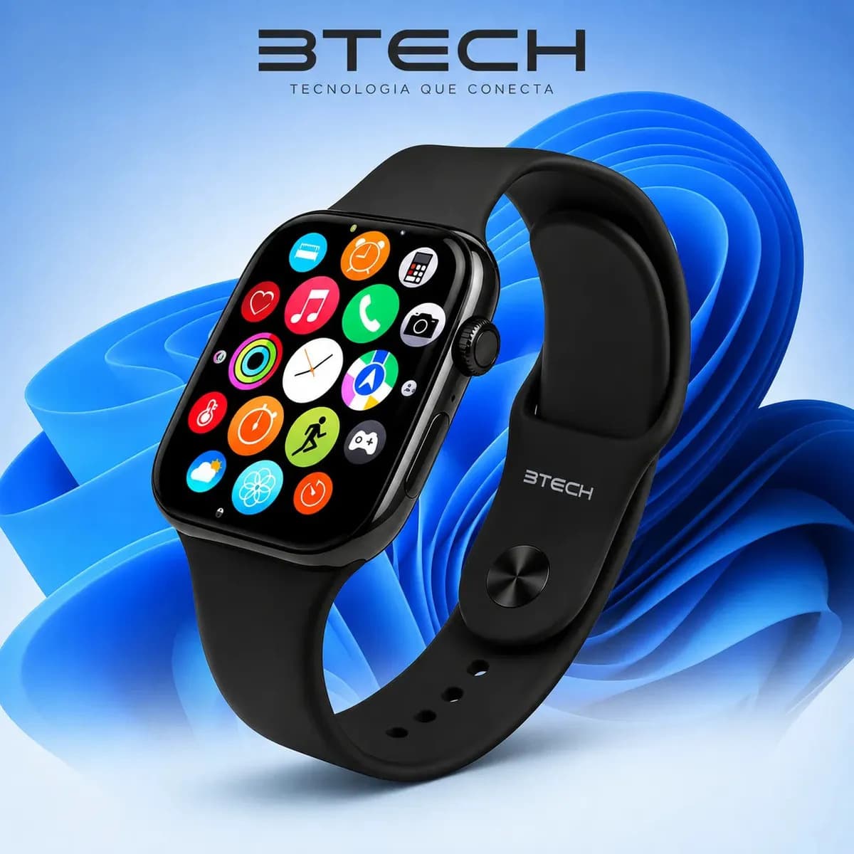 Smartwatch S10 Série 10 Relógio Digital Masculino Feminino Resistente A Agua Caixa Preta Com 2 Pulseiras Smartwatch Completo Compatível Android E Ios Monitor At